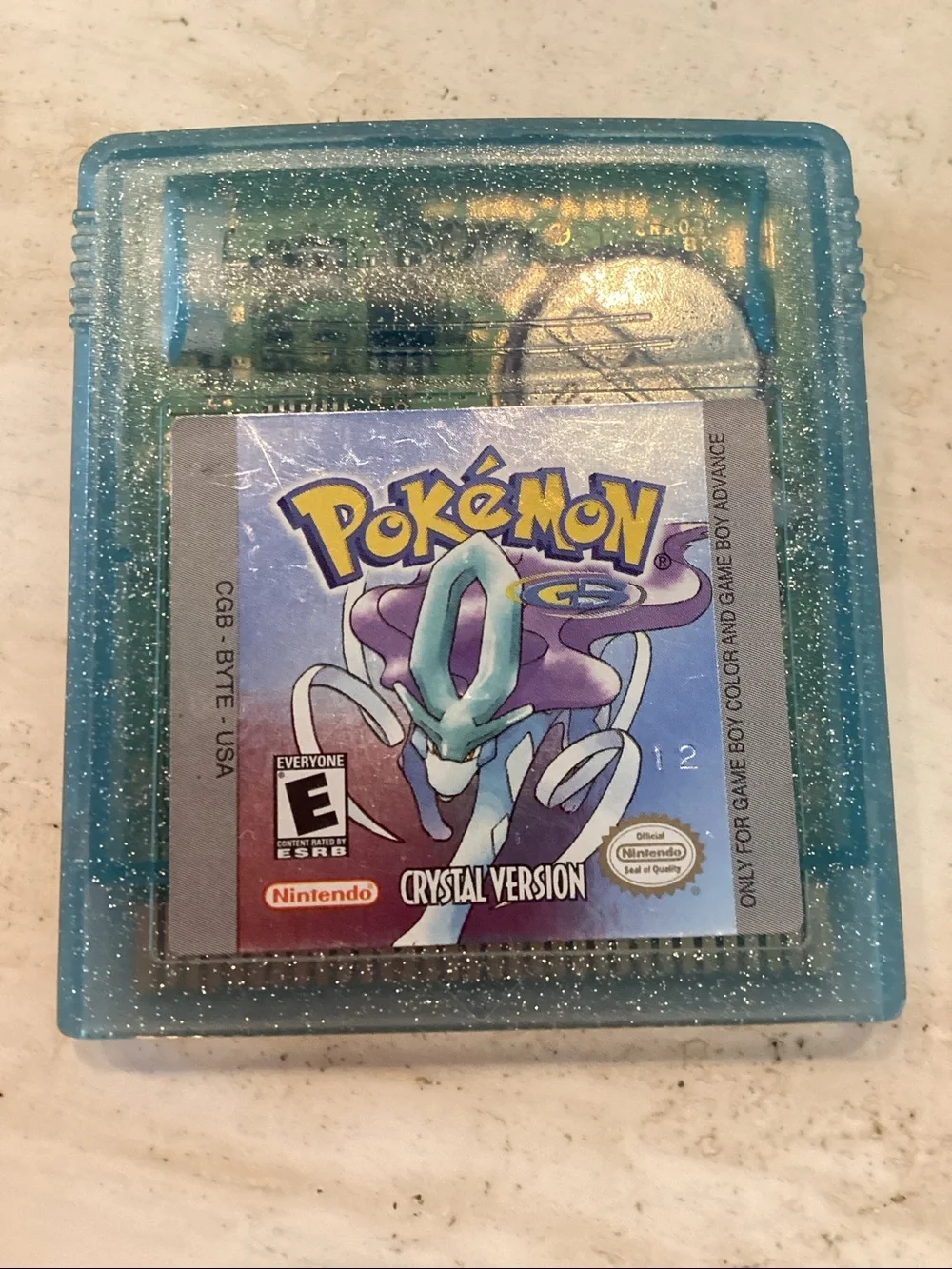 Pokemon Crystal Version Nintendo Gameboy Color Game Boy 2000 Authentic Original